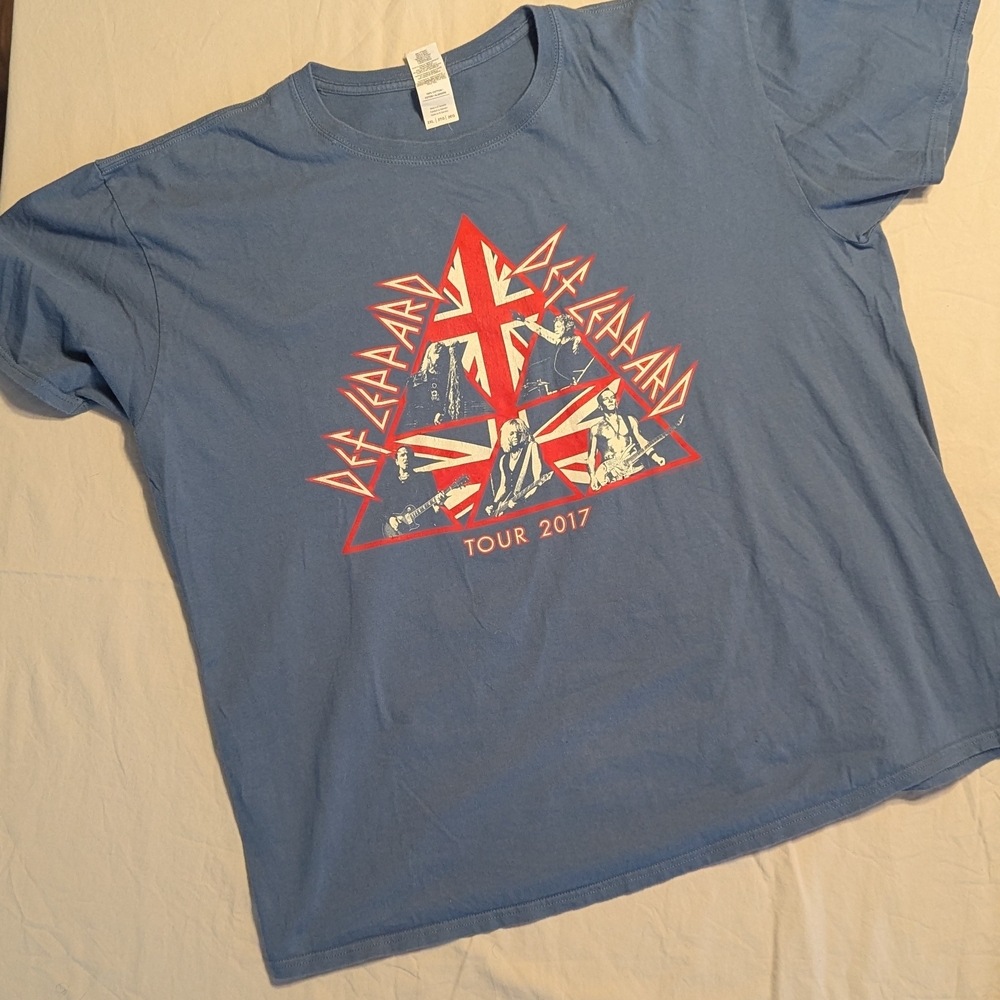 Def Leppard Tour 2017 Blue T-Shirt